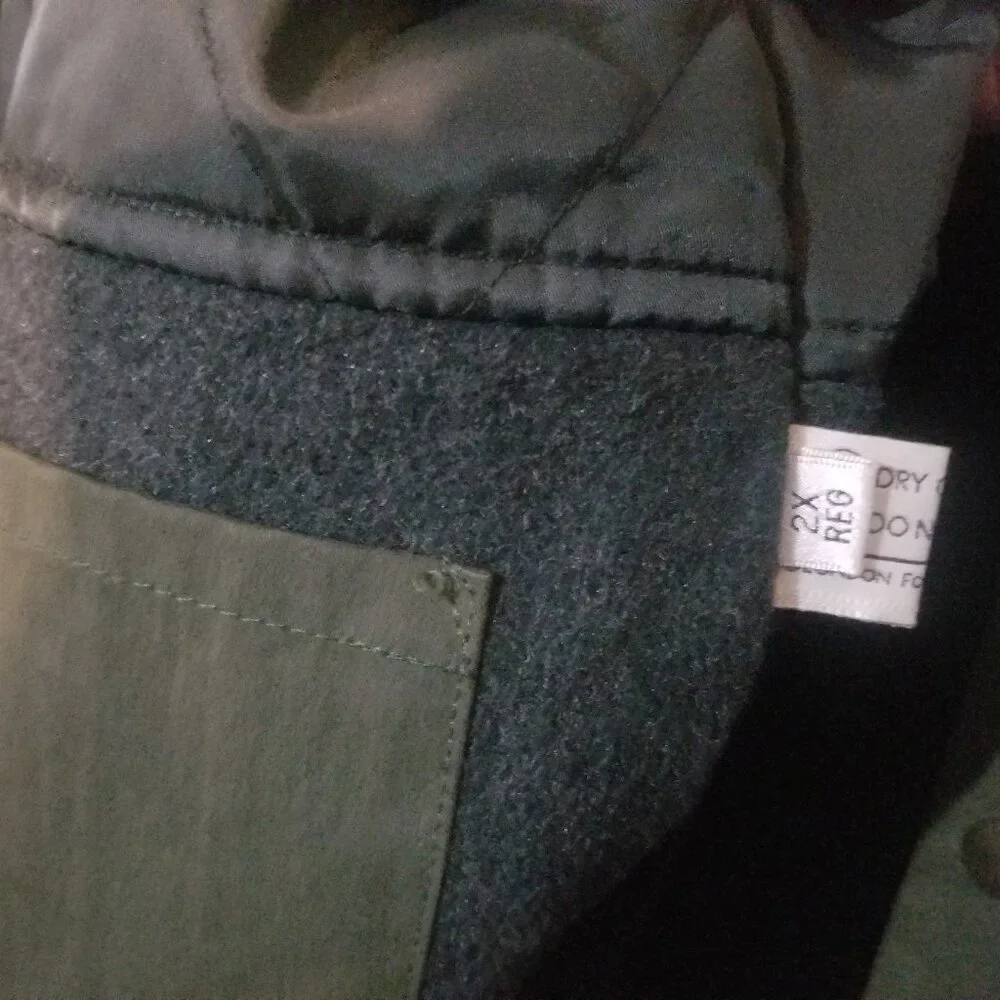 London Fog Outerwear 2 in 1 green 2X jacket - Picture 10 of 12